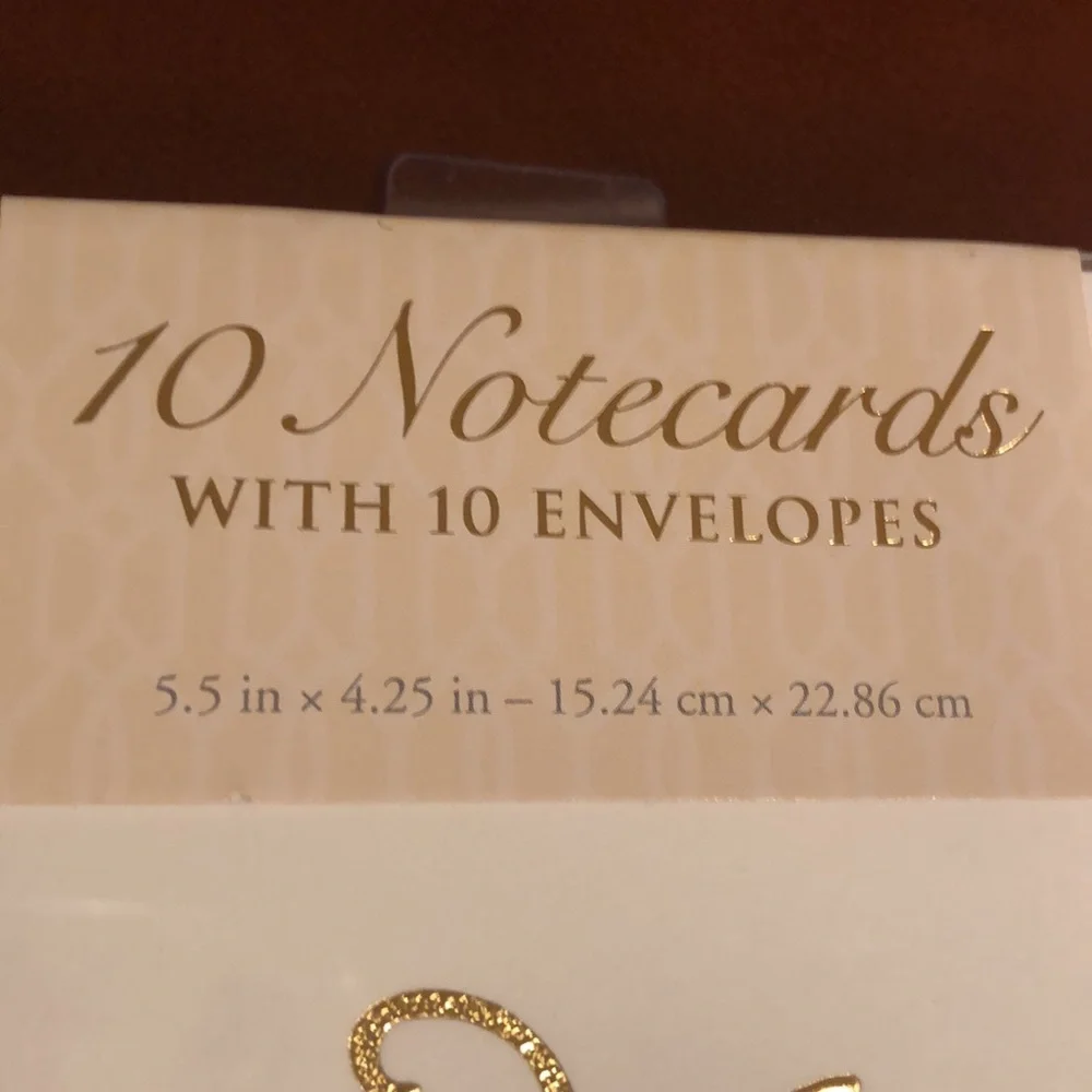 10 Leopard notecards with envelopes - NEW